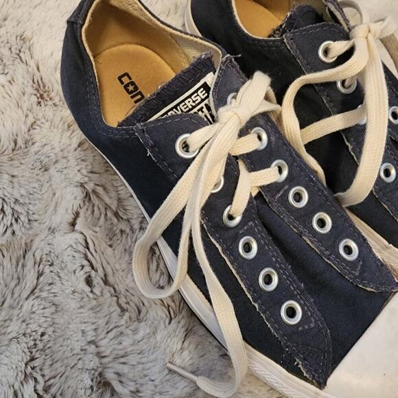 CONVERSE ALL STAR BLACK LOW TOP SIZE 8 - Picture 8 of 9